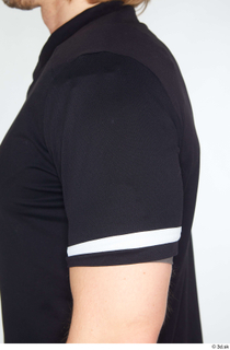 Erling black t shirt rugby clothing shoulder sleeve sports upper…